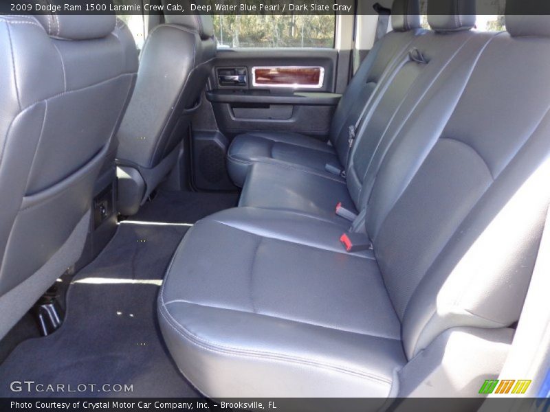 Deep Water Blue Pearl / Dark Slate Gray 2009 Dodge Ram 1500 Laramie Crew Cab