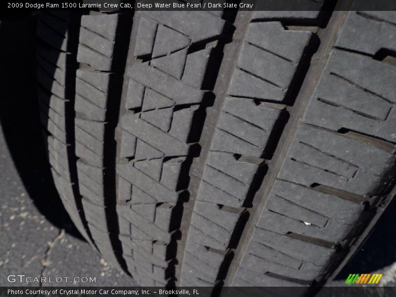Deep Water Blue Pearl / Dark Slate Gray 2009 Dodge Ram 1500 Laramie Crew Cab