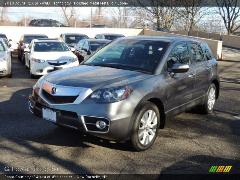 Polished Metal Metallic / Ebony 2010 Acura RDX SH-AWD Technology