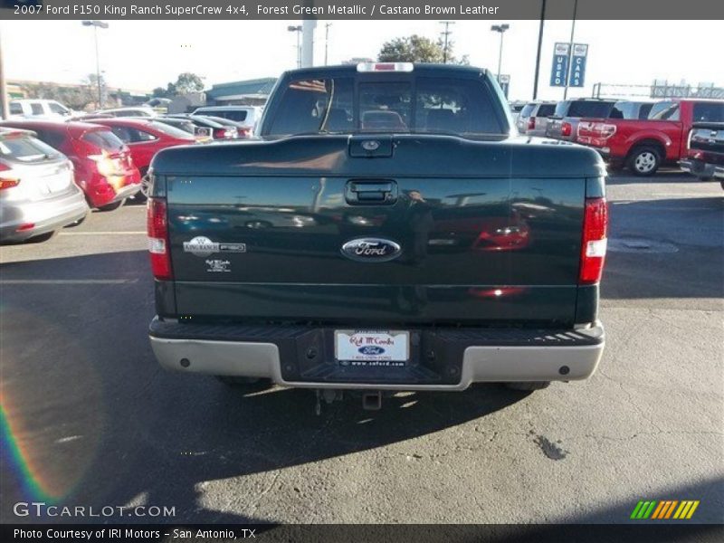 Forest Green Metallic / Castano Brown Leather 2007 Ford F150 King Ranch SuperCrew 4x4