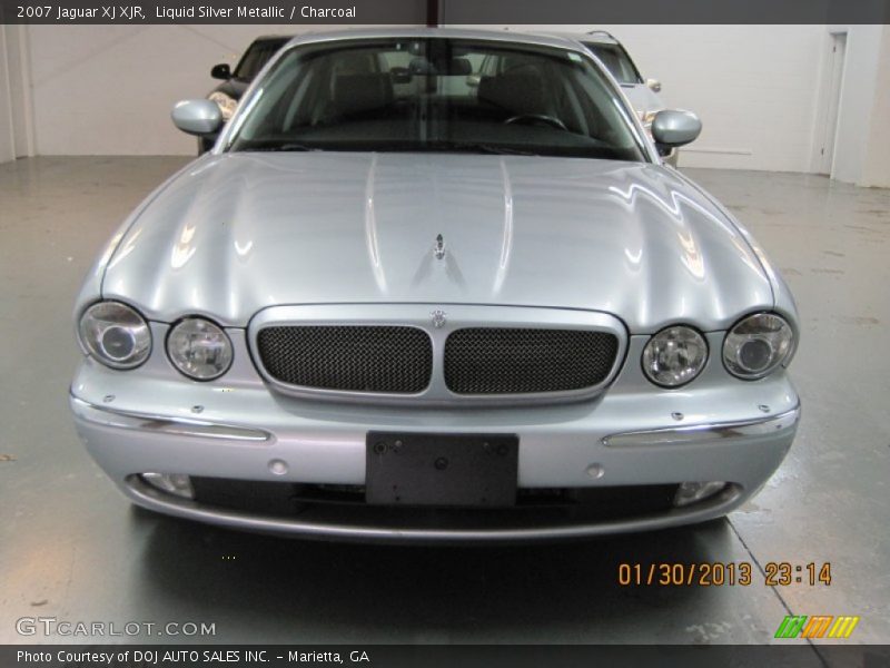 Liquid Silver Metallic / Charcoal 2007 Jaguar XJ XJR