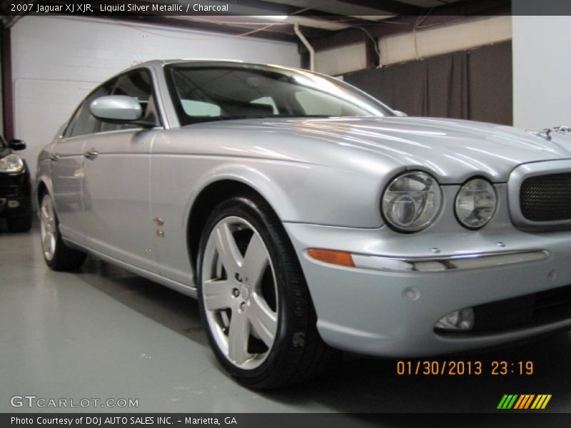 Liquid Silver Metallic / Charcoal 2007 Jaguar XJ XJR