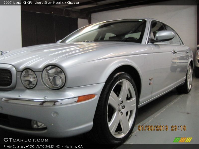 Liquid Silver Metallic / Charcoal 2007 Jaguar XJ XJR