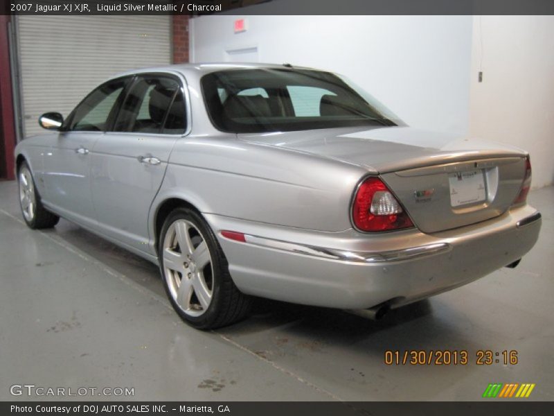 Liquid Silver Metallic / Charcoal 2007 Jaguar XJ XJR