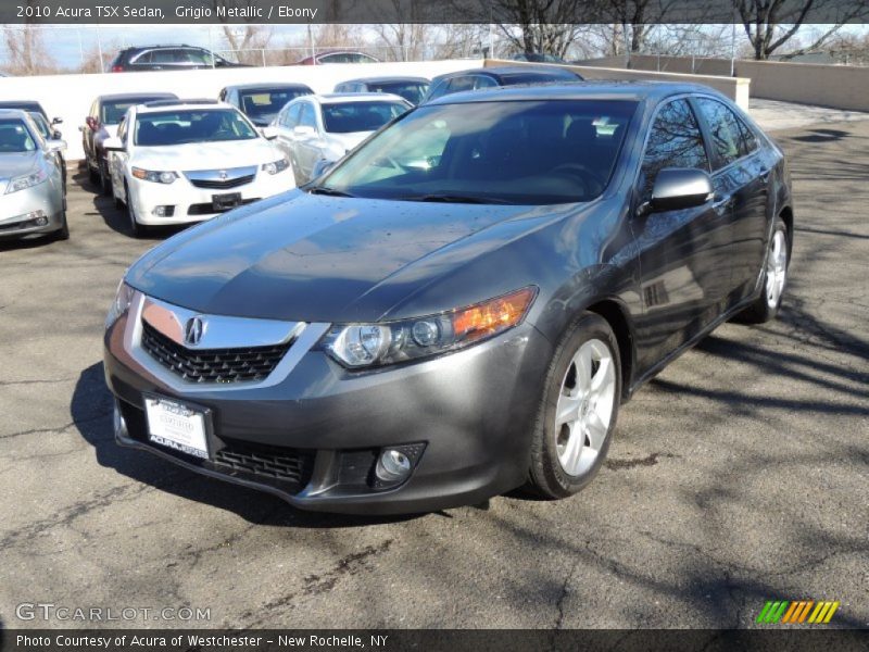 Grigio Metallic / Ebony 2010 Acura TSX Sedan