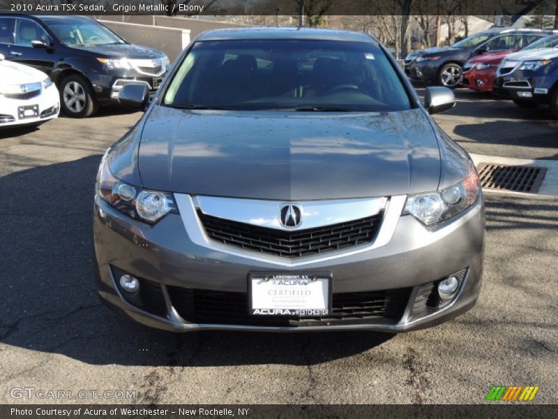 Grigio Metallic / Ebony 2010 Acura TSX Sedan