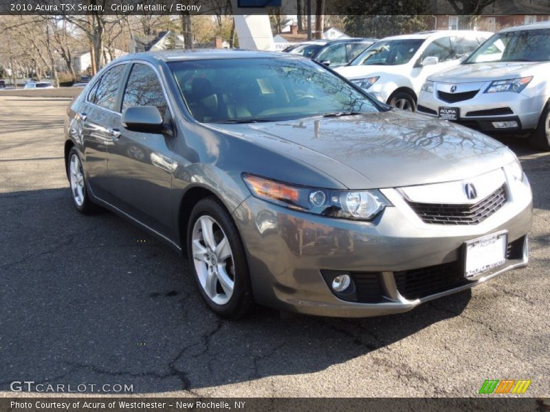 Grigio Metallic / Ebony 2010 Acura TSX Sedan