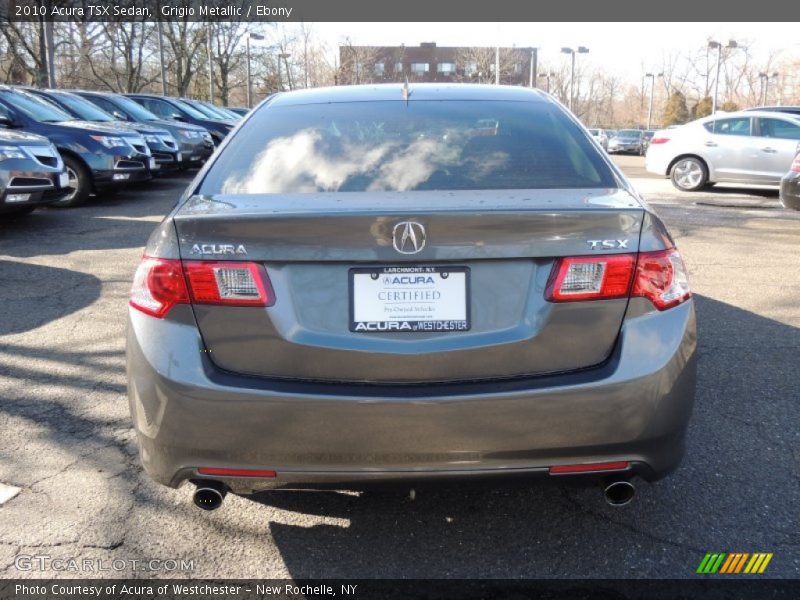 Grigio Metallic / Ebony 2010 Acura TSX Sedan