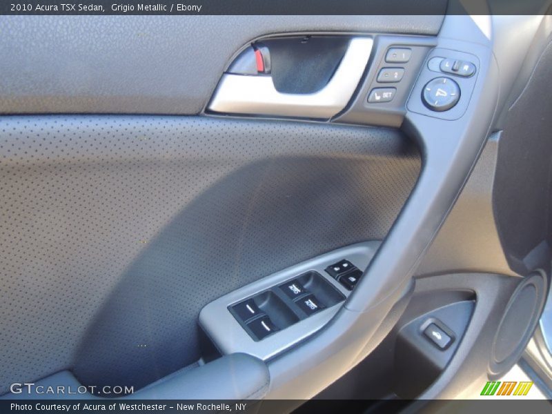 Grigio Metallic / Ebony 2010 Acura TSX Sedan