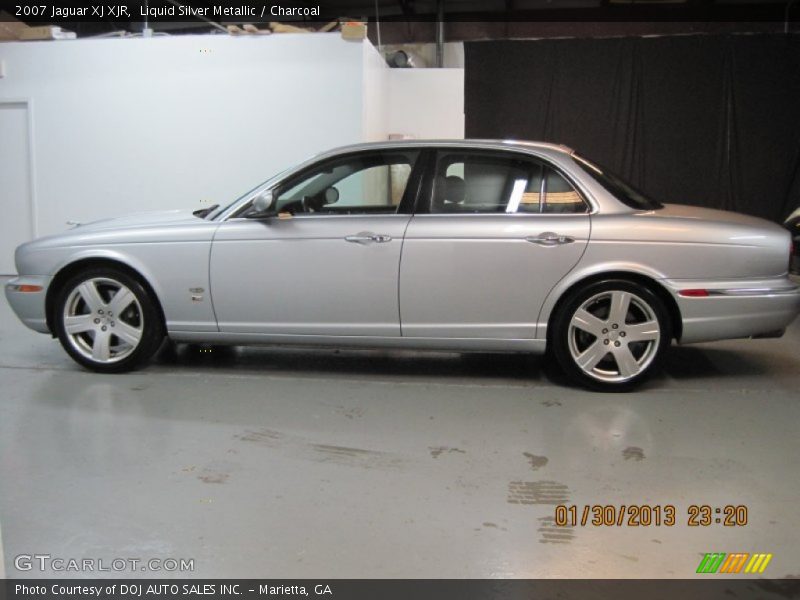 Liquid Silver Metallic / Charcoal 2007 Jaguar XJ XJR