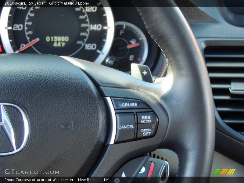 Grigio Metallic / Ebony 2010 Acura TSX Sedan