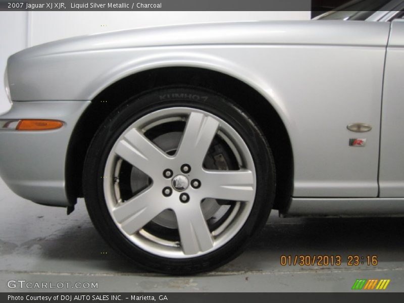 Liquid Silver Metallic / Charcoal 2007 Jaguar XJ XJR