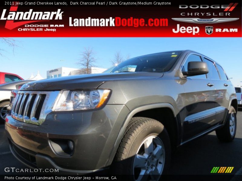 Dark Charcoal Pearl / Dark Graystone/Medium Graystone 2011 Jeep Grand Cherokee Laredo