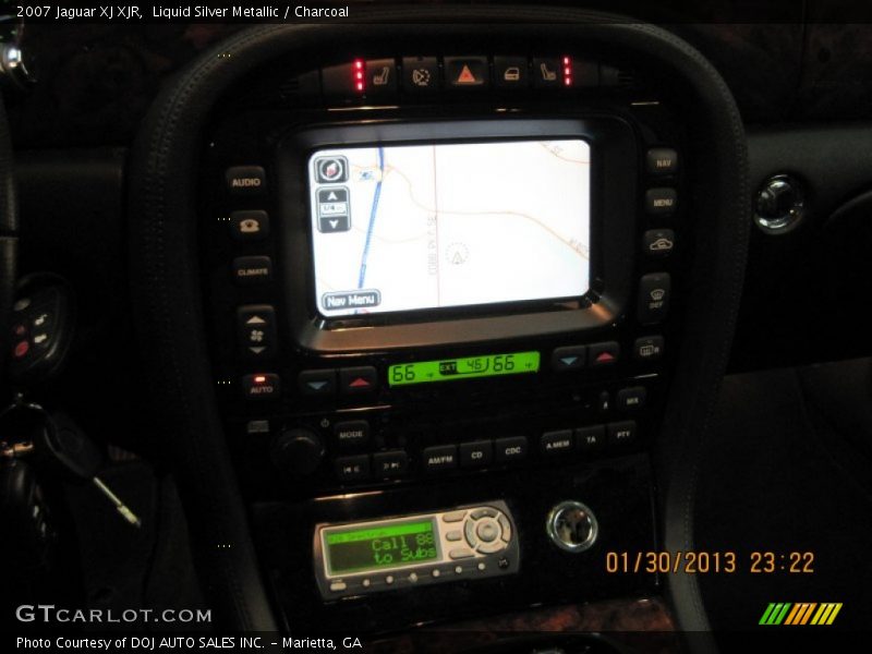 Liquid Silver Metallic / Charcoal 2007 Jaguar XJ XJR