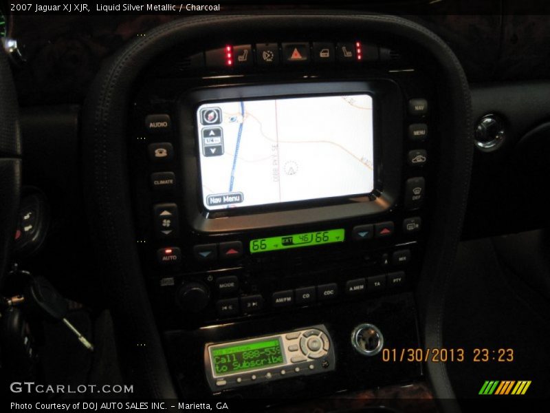 Liquid Silver Metallic / Charcoal 2007 Jaguar XJ XJR