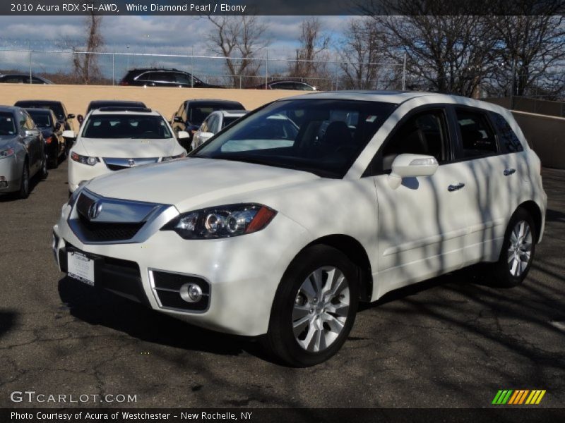 White Diamond Pearl / Ebony 2010 Acura RDX SH-AWD