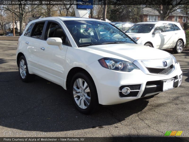 White Diamond Pearl / Ebony 2010 Acura RDX SH-AWD