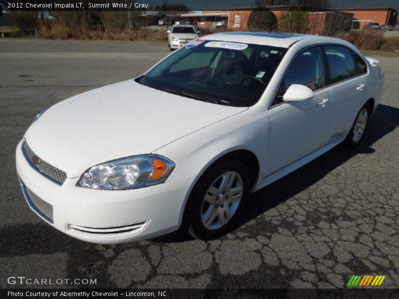 Summit White / Gray 2012 Chevrolet Impala LT