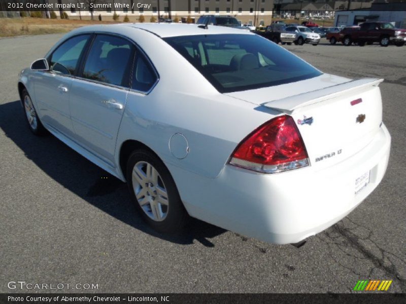 Summit White / Gray 2012 Chevrolet Impala LT