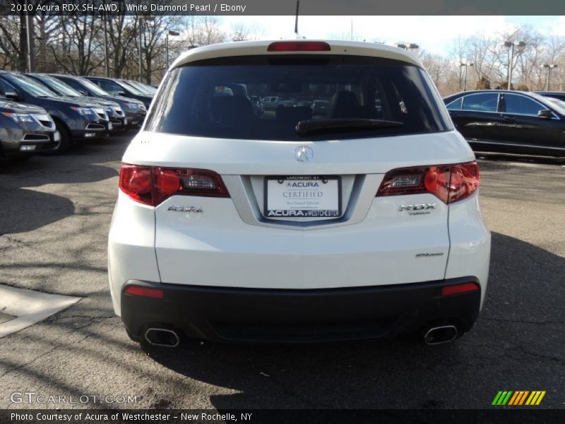White Diamond Pearl / Ebony 2010 Acura RDX SH-AWD