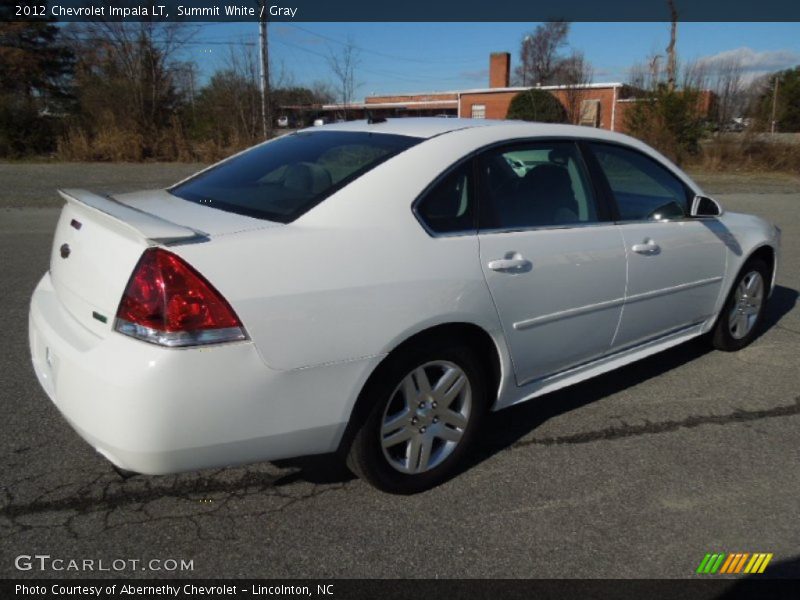 Summit White / Gray 2012 Chevrolet Impala LT