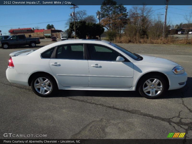 Summit White / Gray 2012 Chevrolet Impala LT