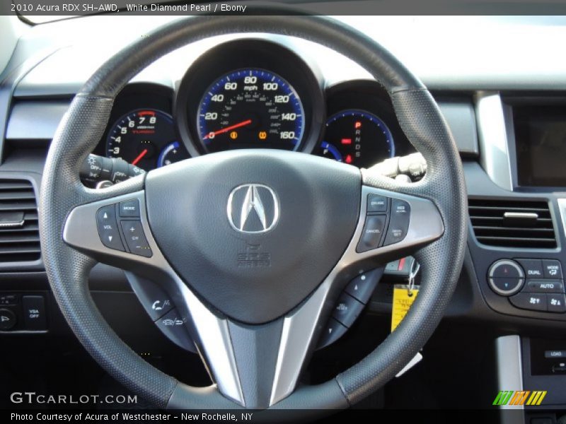White Diamond Pearl / Ebony 2010 Acura RDX SH-AWD