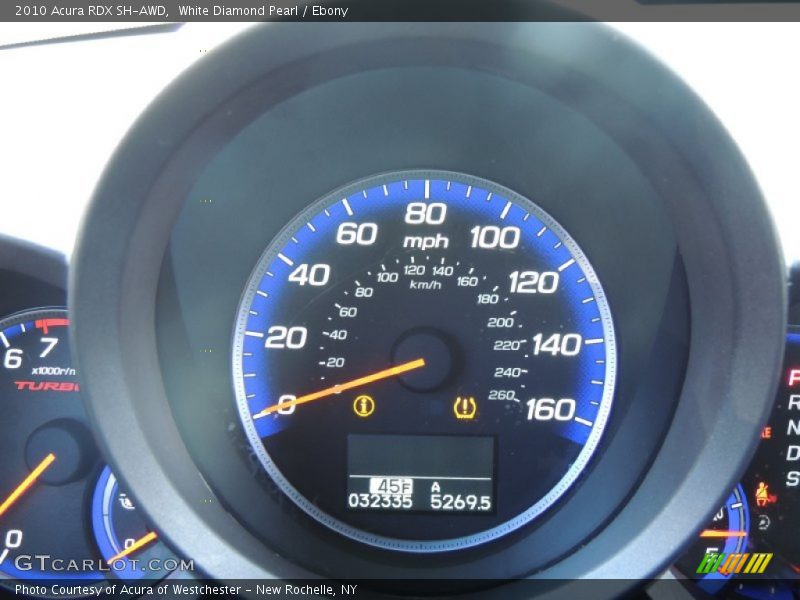 White Diamond Pearl / Ebony 2010 Acura RDX SH-AWD