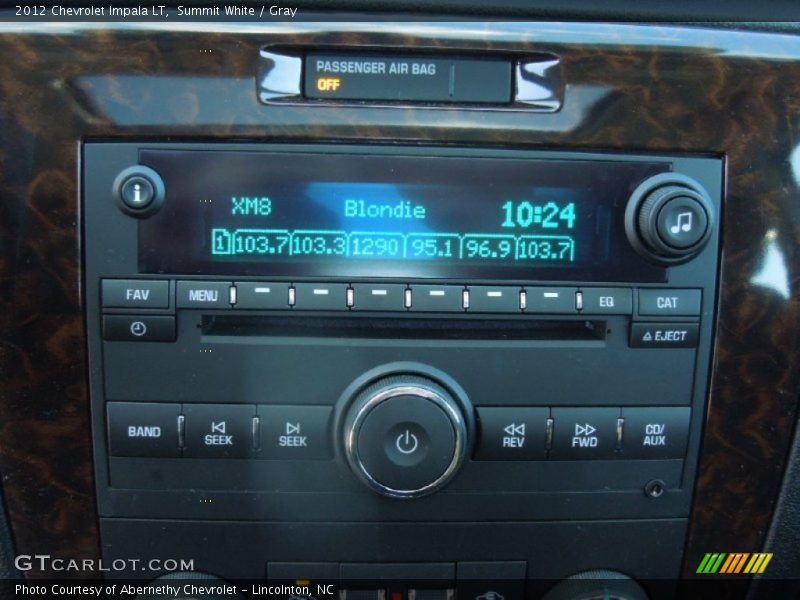 Summit White / Gray 2012 Chevrolet Impala LT