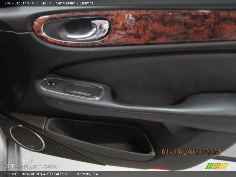 Liquid Silver Metallic / Charcoal 2007 Jaguar XJ XJR