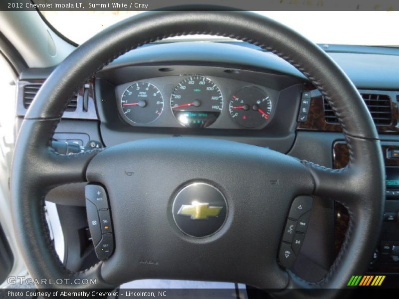 Summit White / Gray 2012 Chevrolet Impala LT
