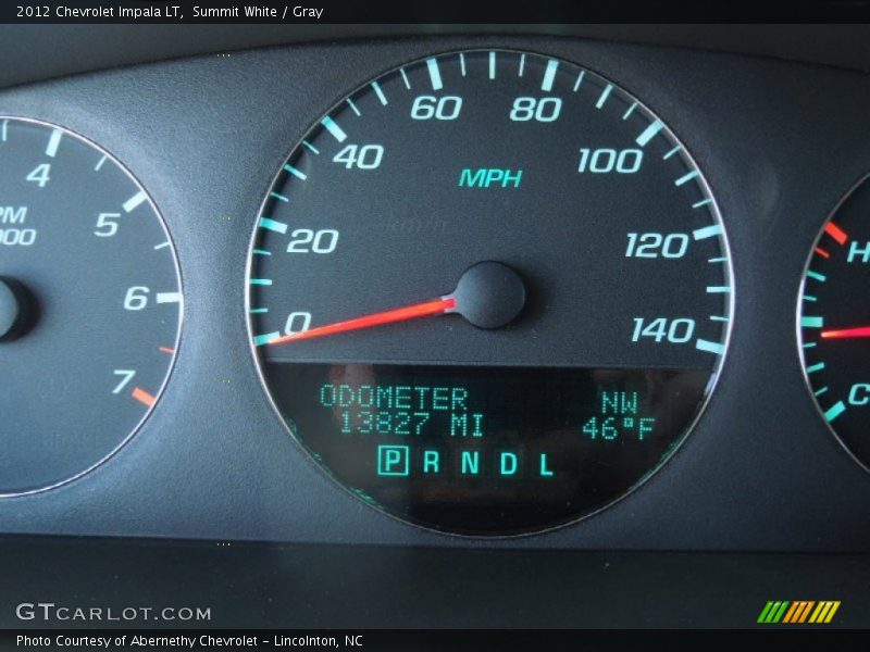 Summit White / Gray 2012 Chevrolet Impala LT
