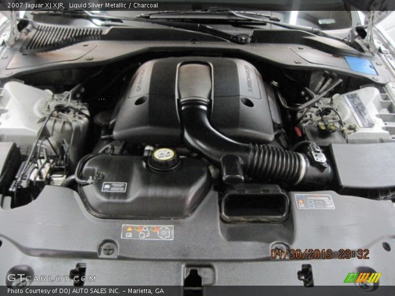 Liquid Silver Metallic / Charcoal 2007 Jaguar XJ XJR