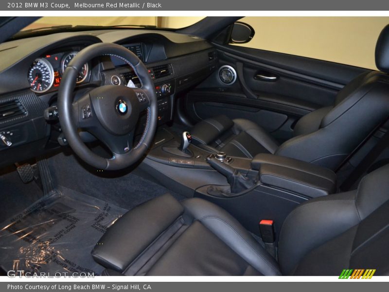 Melbourne Red Metallic / Black 2012 BMW M3 Coupe