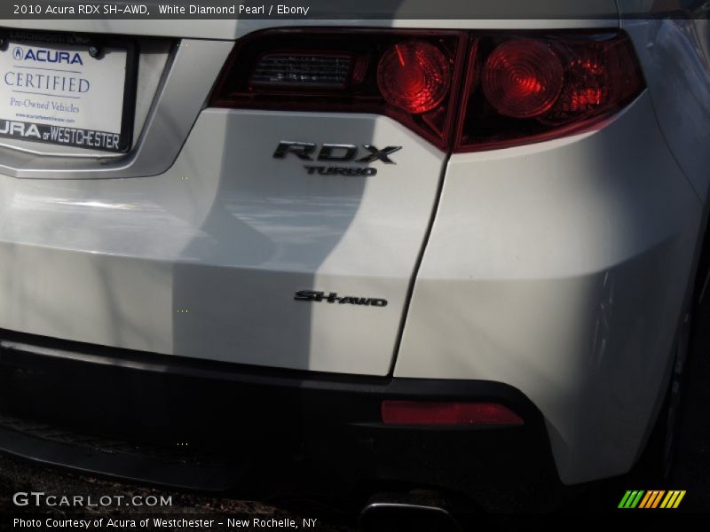 White Diamond Pearl / Ebony 2010 Acura RDX SH-AWD