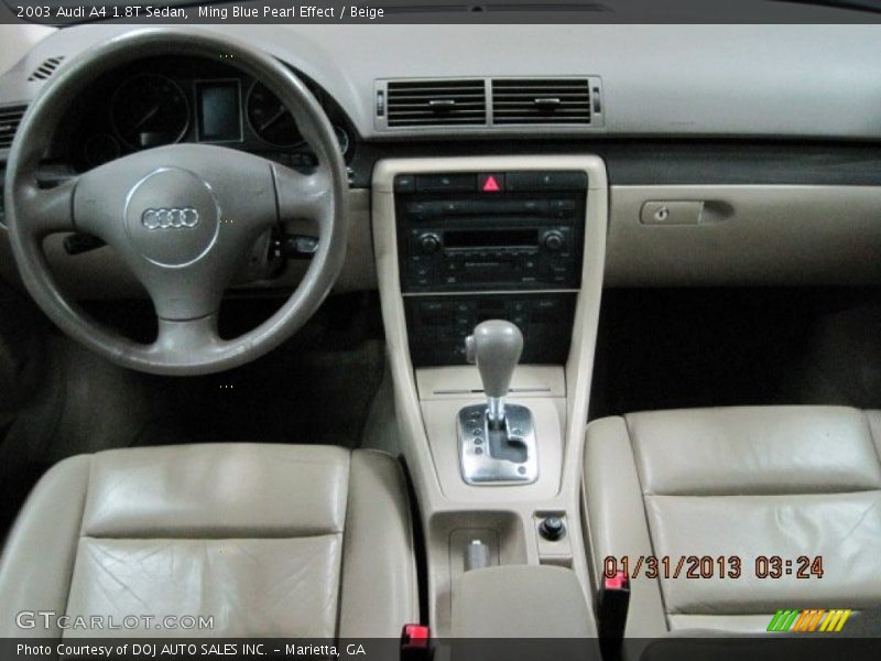 Ming Blue Pearl Effect / Beige 2003 Audi A4 1.8T Sedan