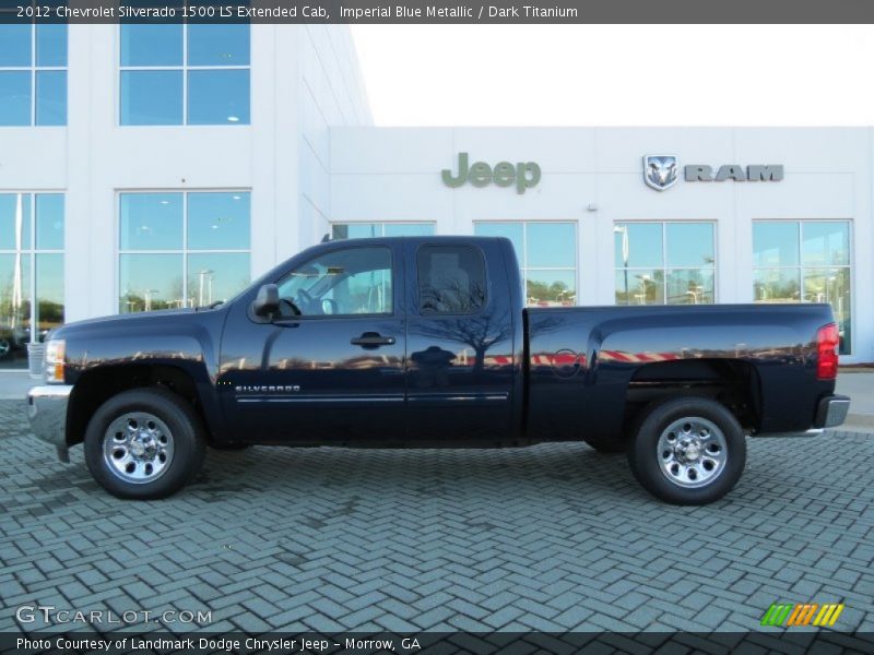 Imperial Blue Metallic / Dark Titanium 2012 Chevrolet Silverado 1500 LS Extended Cab