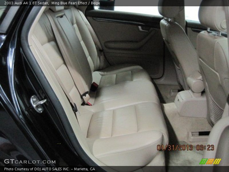 Ming Blue Pearl Effect / Beige 2003 Audi A4 1.8T Sedan