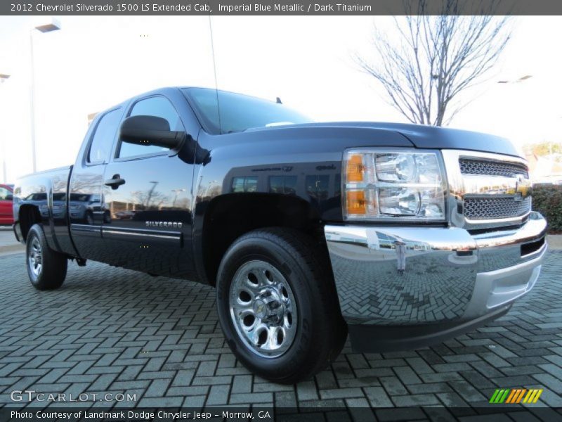 Imperial Blue Metallic / Dark Titanium 2012 Chevrolet Silverado 1500 LS Extended Cab