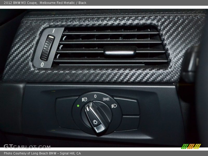 Melbourne Red Metallic / Black 2012 BMW M3 Coupe