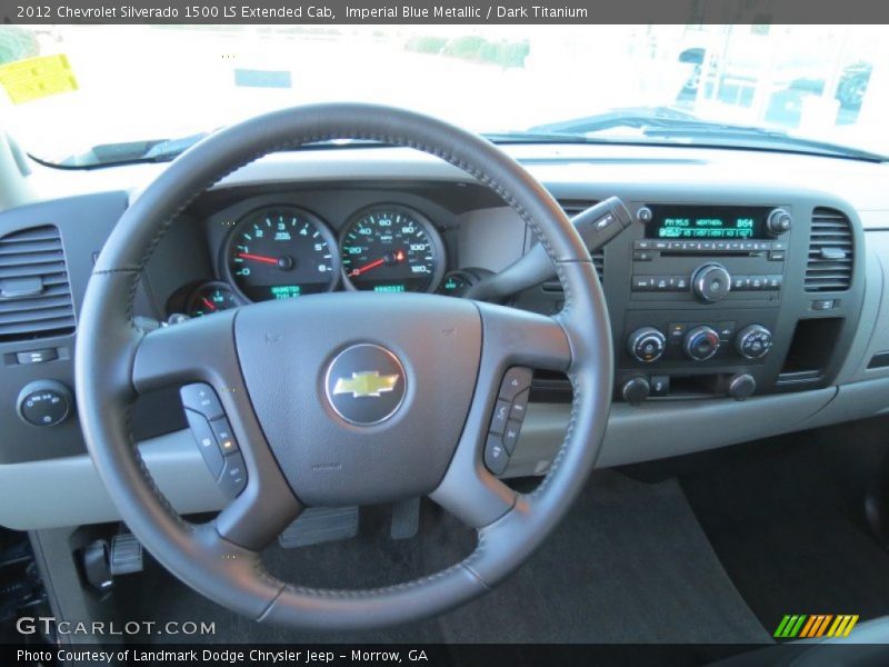 Imperial Blue Metallic / Dark Titanium 2012 Chevrolet Silverado 1500 LS Extended Cab