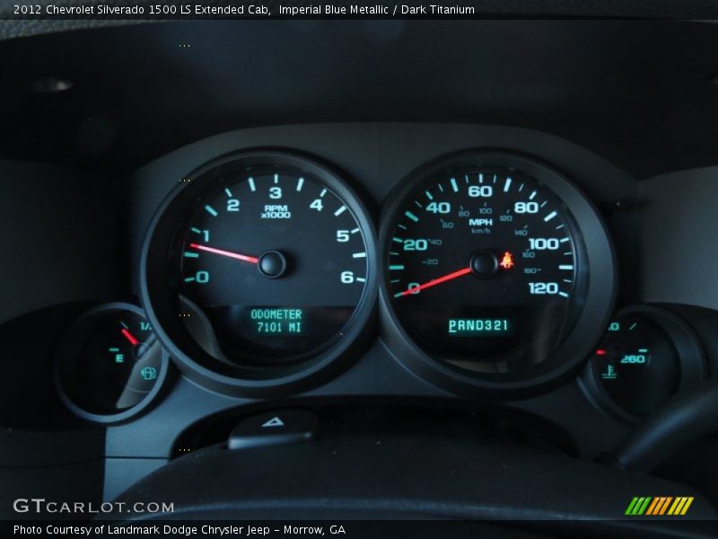 Imperial Blue Metallic / Dark Titanium 2012 Chevrolet Silverado 1500 LS Extended Cab