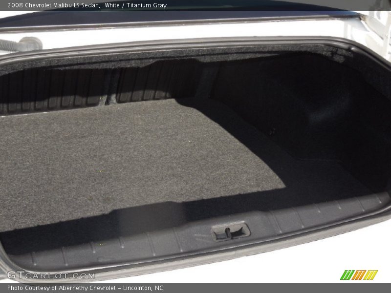 White / Titanium Gray 2008 Chevrolet Malibu LS Sedan