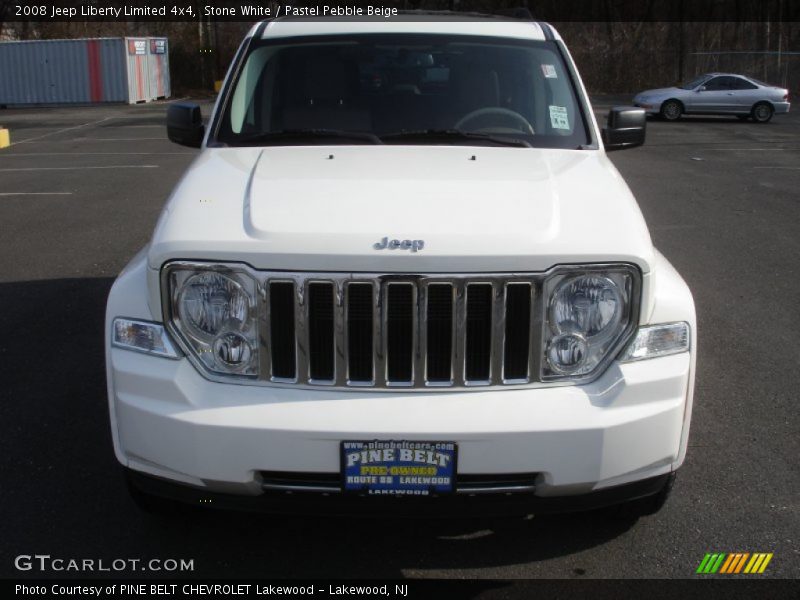 Stone White / Pastel Pebble Beige 2008 Jeep Liberty Limited 4x4