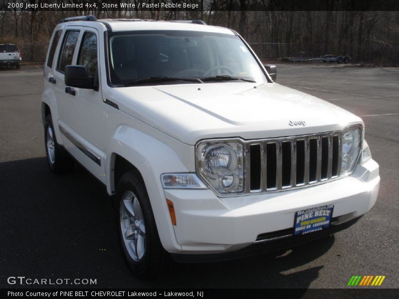 Stone White / Pastel Pebble Beige 2008 Jeep Liberty Limited 4x4