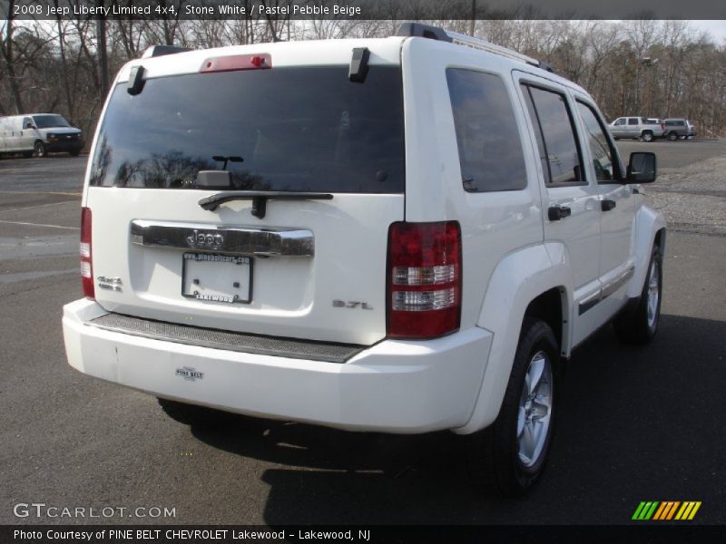 Stone White / Pastel Pebble Beige 2008 Jeep Liberty Limited 4x4