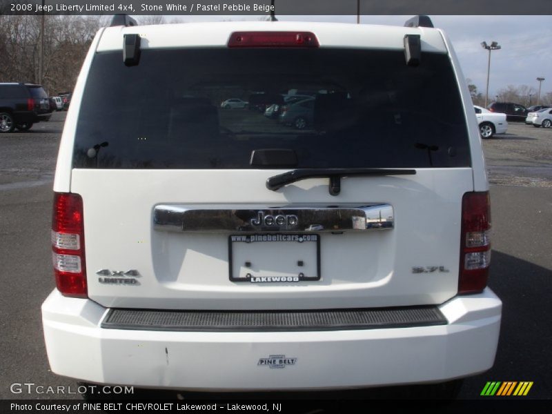Stone White / Pastel Pebble Beige 2008 Jeep Liberty Limited 4x4