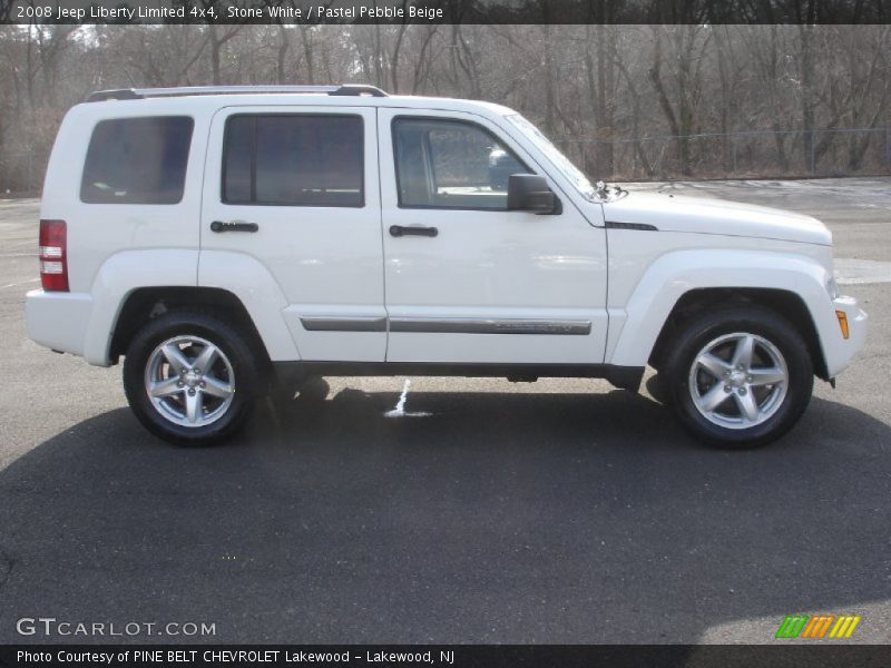 Stone White / Pastel Pebble Beige 2008 Jeep Liberty Limited 4x4