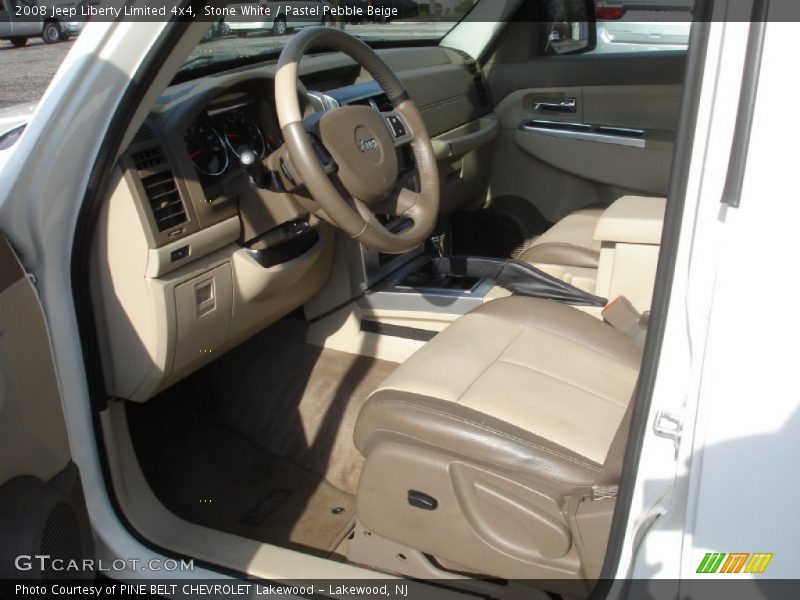 Stone White / Pastel Pebble Beige 2008 Jeep Liberty Limited 4x4