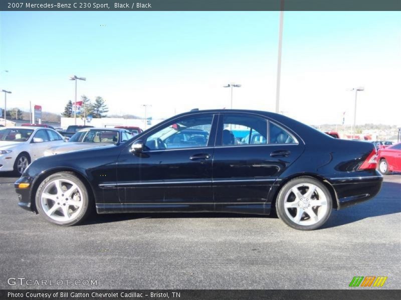 Black / Black 2007 Mercedes-Benz C 230 Sport